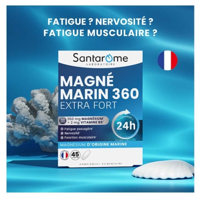 Santarome Magné Marin 360 Extra Fort 24H 45 Comprimés