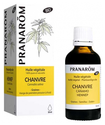 Pranarôm Huile Végétale Chanvre (Cannabis Sativa) Bio 50 ml