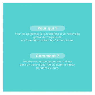 Santarome Bio Détox Draine & Détoxifie Bio 20 Ampoules