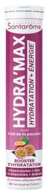 Santarome Hydra'Max Solution d'Hydratation 20 Pastilles - Goût : Fruit de la passion