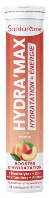 Santarome Hydra'Max Solution d'Hydratation 20 Pastilles - Goût : Pêche