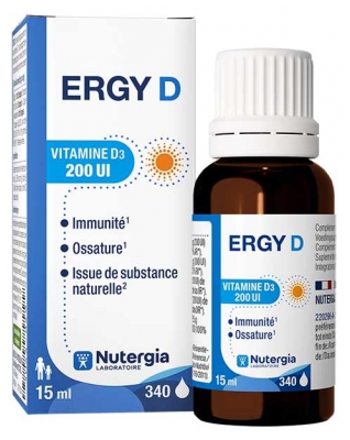 Nutergia Ergy D Vitamine D3 200UI 15 ml