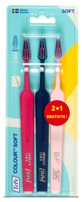 TePe Colour 3 Brosses à Dents Soft dont 1 Offerte 