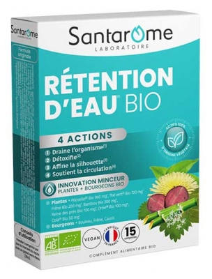 Santarome Bio Rétention d'Eau Bio 15 Comprimés