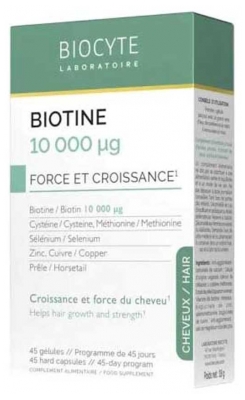 Biocyte Biotine 10000 µg 45 Gélules