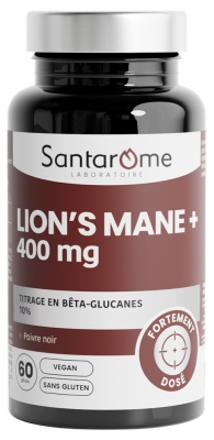 Santarome Lion's Mane 400 mg et Poivre Noir 60 Gélules