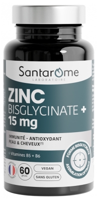 Santarome Zinc 15 mg 60 Gélules