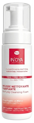 In'Oya Clean'Oya et Mat'Oya Mousse Purifiante Nettoyante pour les Peaux Noires et Mates 150 ml