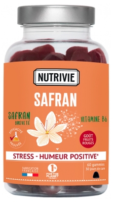 Nutrivie Safran Goût Fruits Rouges 60 Gummies