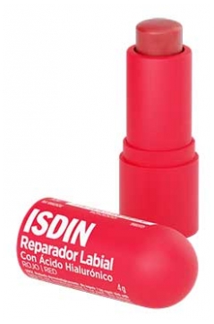 Isdin Baume à Lèvres Réparateur à l'Acide Hyaluronique 4 g - Couleur : Rouge