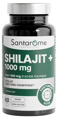 Santarome Shilajit 1000 mg 2 Mois 60 Gélules