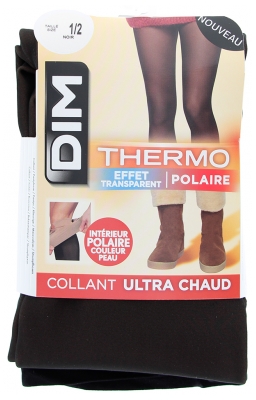 Dim Thermo Collant Chaud & Transparent Polaire Noir T1/2 - Taille : 1/2
