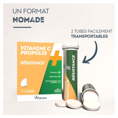 Vitavea Vitamine C + Propolis 24 comprimés à croquer