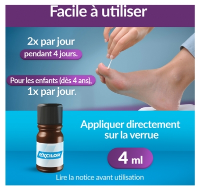 Excilor Traitement des Verrues Acide 4 ml