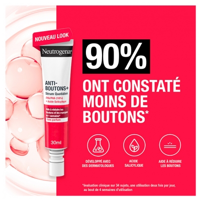 Neutrogena Anti-Boutons + Sans Parfum Sérum Quotidien 30 ml