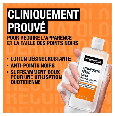 Neutrogena Lotion Désincrustante Anti Points Noirs 200 ML