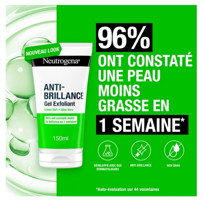 Neutrogena Anti-Brillance Gel Exfoliant Peaux Grasses 150 ml