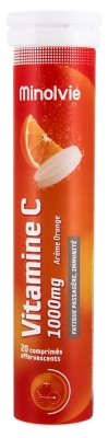 Minolvie Vitamine C 1000 mg Arôme Orange 20 Comprimés Effervescents