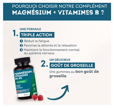 Vitavea Magnésium Vitamines B6 B12 45 Unités