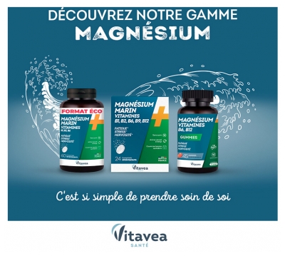 Vitavea Magnésium Vitamines B6 B12 45 Unités