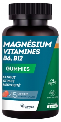 Vitavea Magnésium Vitamines B6 B12 45 Unités