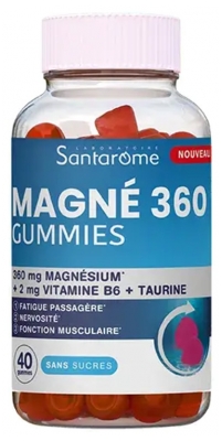 Santarome Magné 360 Sans Sucres 40 Gommes