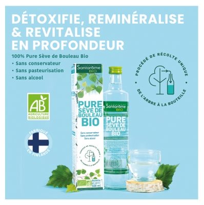 Santarome Pure Sève de Bouleau 100% Pure Bio 500 ml