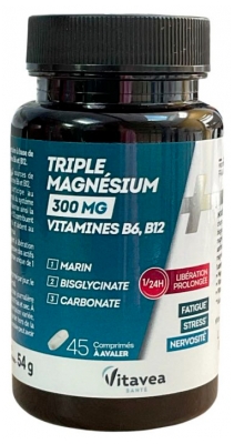 Vitavea Triple Magnésium 300 mg 45 Unités