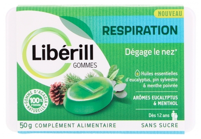Libérill Gommes Respiration 50 Grammes