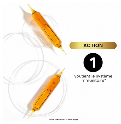 Santarome Bio Gelée Royale Pollen Propolis Miel de Manuka Bio 20 Ampoules de 10 ml