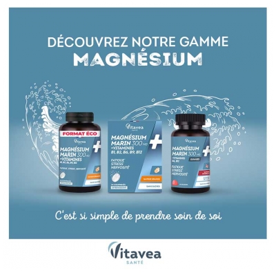 Vitavea Détente Magnésium + Vitamines B1 B2 B6 B9 B12 24 Comprimés Effervescents
