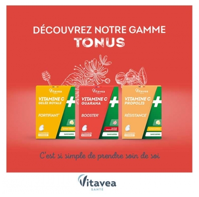 Vitavea Vitamine C + Guarana Booster 24 comprimés à croquer