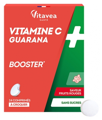 Vitavea Vitamine C + Guarana Booster 24 comprimés à croquer
