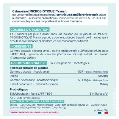 Calmosine Transit dès 6 Mois 20 Sachets