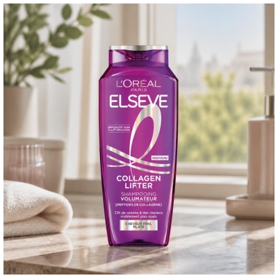 L'Oréal Paris Elseve Collagen Lifter Shampoing Volumateur Cheveux Fins et Plats 250 ml
