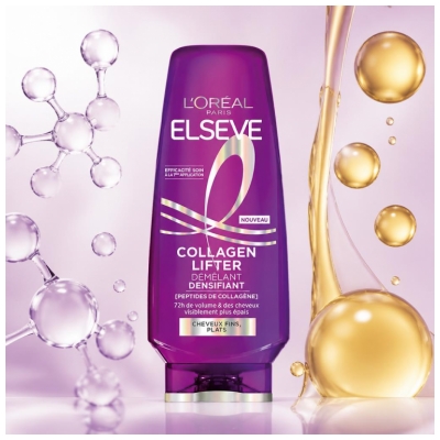 L'Oréal Paris Elseve Collagen Lifter Démêlant Densifiant Cheveux Fins et Plats 200 ml