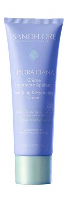 Sanoflore Hydra Ciana Crème Hydratante Apaisante Visage Bio 50 ml