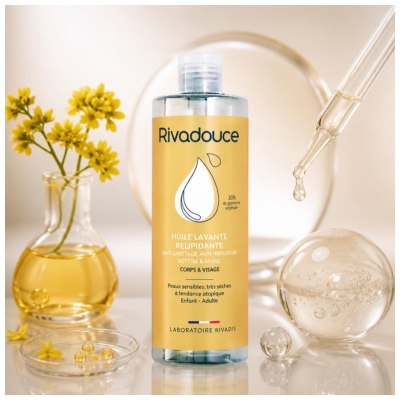 Rivadouce Huile Lavante Relipidante Corps 400 ML