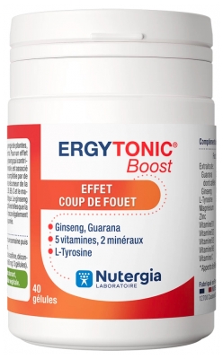 Nutergia Ergytonic Boost Effet Coup de Fouet 40 Gélules