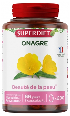Superdiet Huile d'Onagre - 200 Capsules