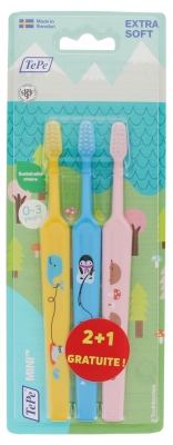 TePe Mini 3 Brosses à Dents Extra-Soft dont 1 Offerte