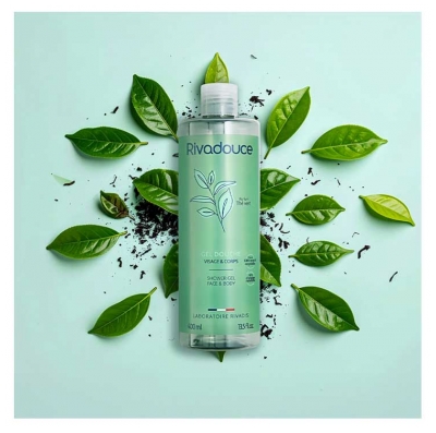 Rivadouce Gel Douche Thé Vert Visage & Corps 400 ml