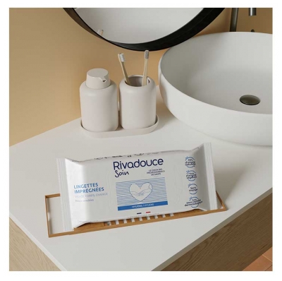 Rivadouce Soins Lingettes Imprégnées Sans Rinçage 50 Lingettes