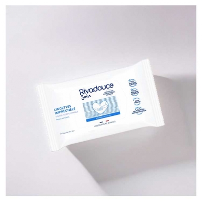 Rivadouce Soins Lingettes Imprégnées Sans Rinçage 50 Lingettes