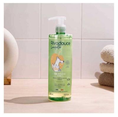 Rivadouce Les Loupiots Chapeau l'Abricot Gel Douche 3en1 400 ml