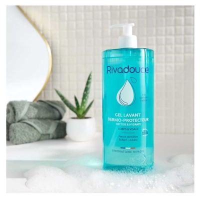 Rivadouce Gel Lavant Dermo-Protecteur Corps et Visage 1 L 