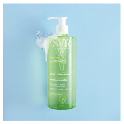 SVR Sebiaclear Gel Moussant Anti-Imperfections Peaux Grasses à Tendance Acnéique 400 ml