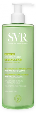 SVR Sebiaclear Gel Moussant Anti-Imperfections Peaux Grasses à Tendance Acnéique 400 ml