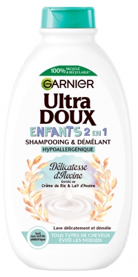 Garnier Ultra Doux Enfants 2en1 Shampoing & Démêlant pour Tous les Types de Cheveux 400 ml 
