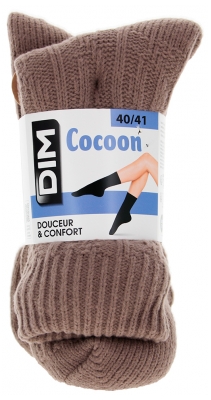 Dim Chaussettes Cocoon Polaire - Taille : 40/41